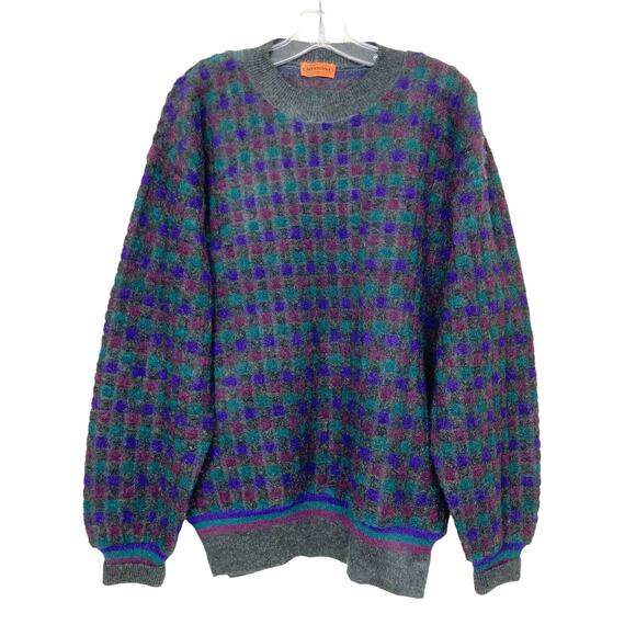 Vintage Missoni Mohair Wool Blend Sweater Sz XL - Picture 1 of 6